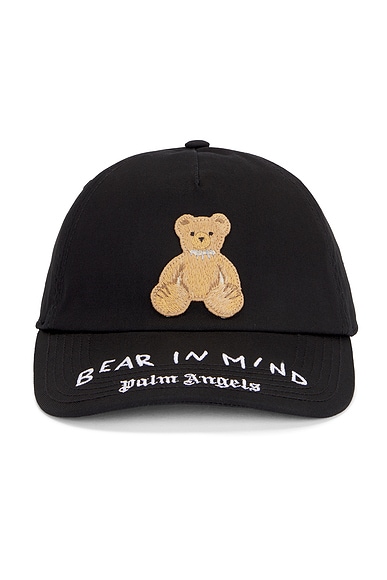 Palm Angels Bear in Mind Cap in Black