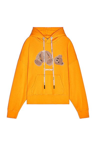 Palm Angels Bear Hoodie in Yellow