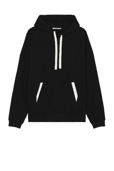 Shop Palm Angels Sartorial Tape Classic Hoodie In Black