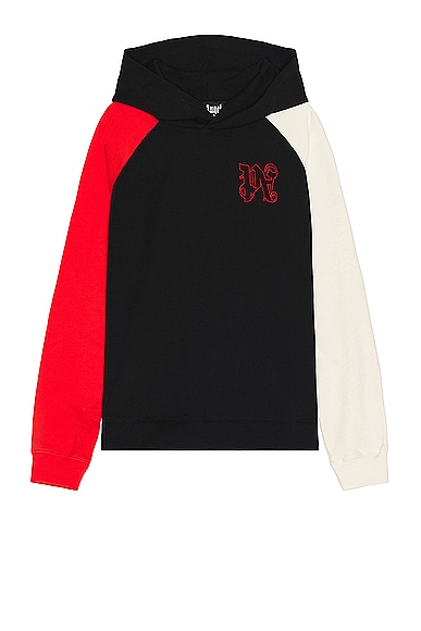 Shop Palm Angels X Formula 1 Racing Hoodie In Black  White  & Red
