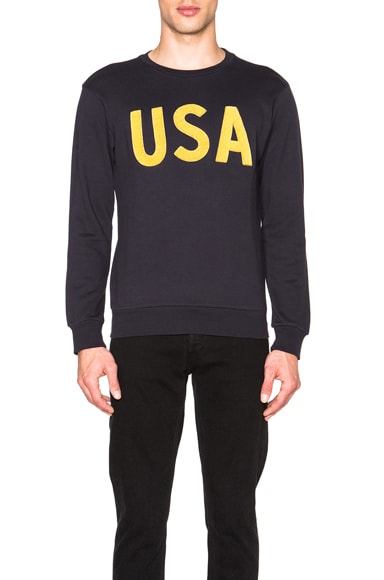 USA Embroidered Crewneck Sweatshirt