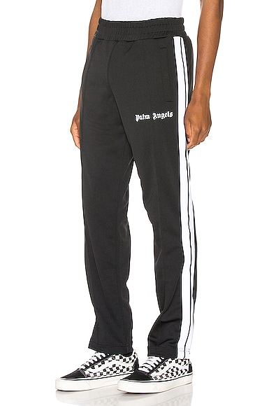 Palm Angels Classic Track Pants in Black & White | FWRD