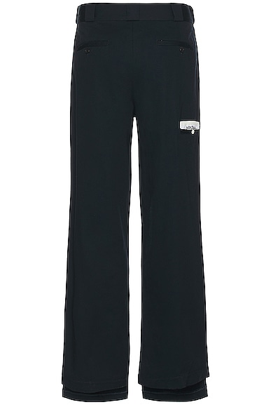 Shop Palm Angels Sartorial Work Pants In Navy Blue