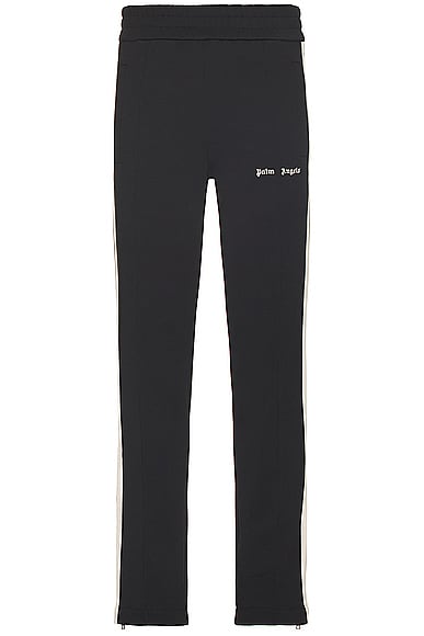 Palm Angels Classic Logo Track Pants in Black & Off White