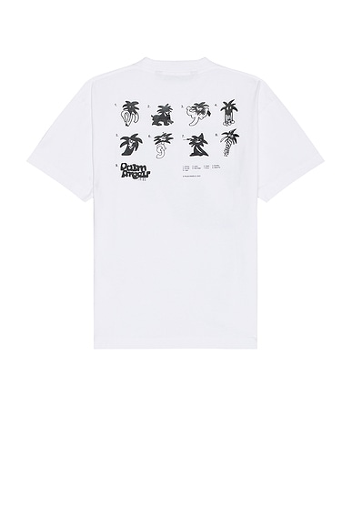 Shop Palm Angels Palmity United Classic Tee In White & Black