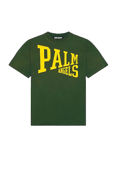 Palm Angels College Tee in Green