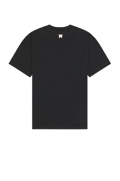 Shop Palm Angels Foggy Pa Tee In Black & White