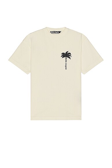 Shop Palm Angels Palm Tee In Off White
