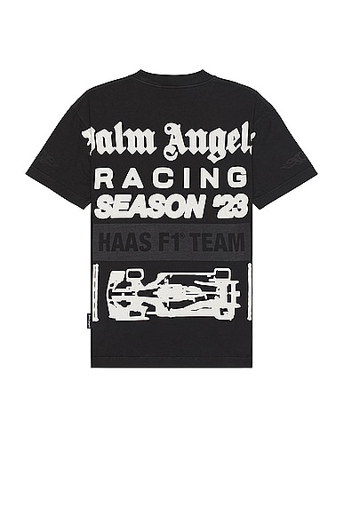 Palm Angels X Formula 1 Season 23 F1 Team Tee in Black & White