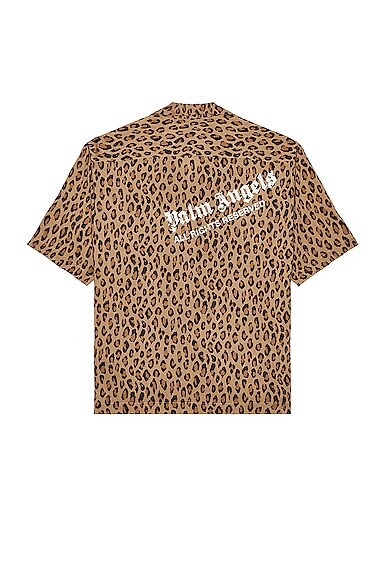 Leopard Print Bowling Shirt