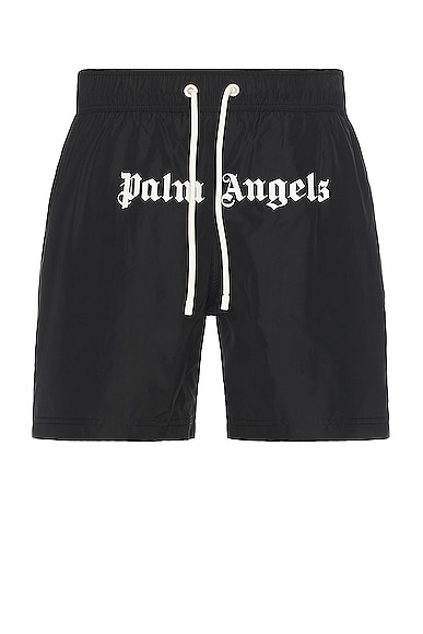 Palm Angels Classic Logo Swimshorts in Black