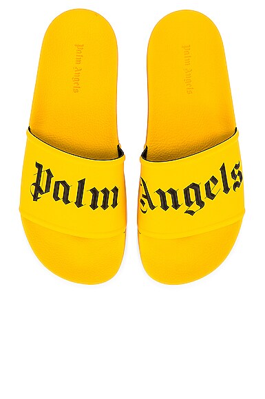 Palm Angels Pool Slider in Yellow