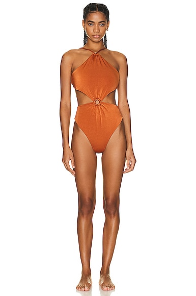 Palm Katarina One-piece Swimsuit In Daiquiri Orange