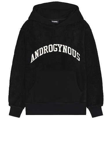 Pleasures Androgynous Hooded Sweatshirt In Black