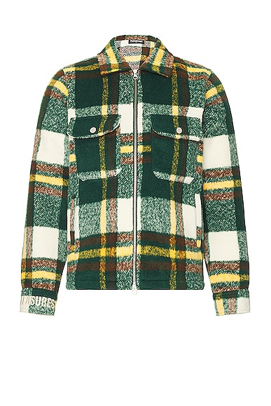 Folklore Plaid Work Jacket in Green