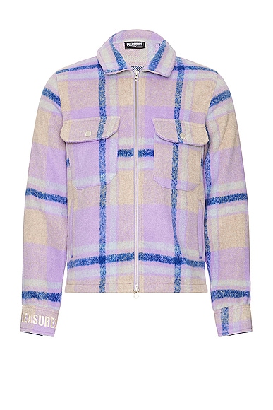 PLEASURES FOLKLORE PLAID WORK JACKET