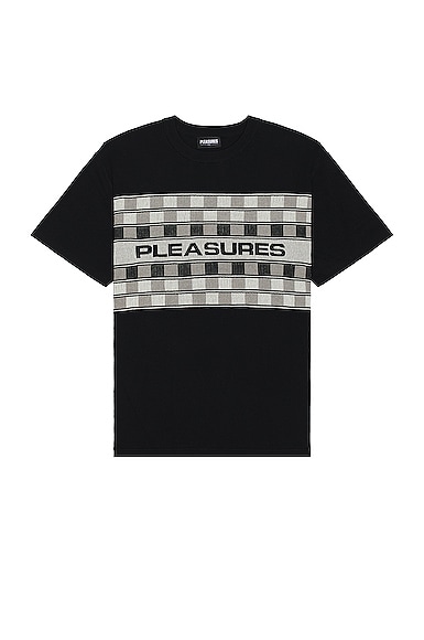 Pleasures Check Knit Shirt in Black