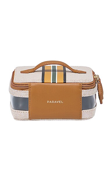 Shop Paravel Mini Cabana See-all Vanity Case In Shandy