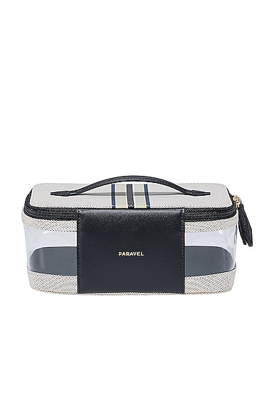 Shop Paravel Cabana See All Vanity Case In Domino Black