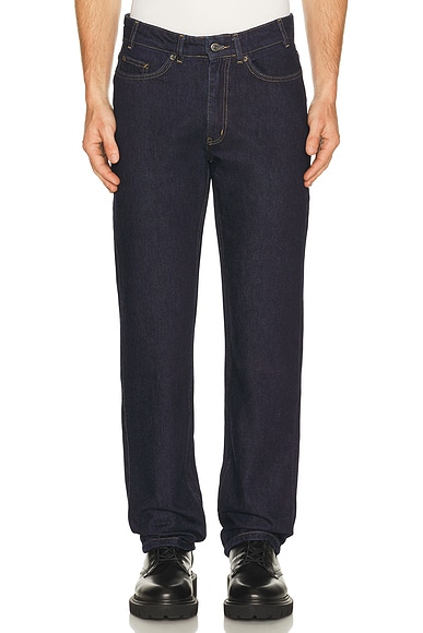 Straight Leg Denim Jeans