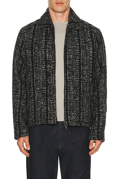 Percival Ingelo Zip Wool Boxy Jacket in Black