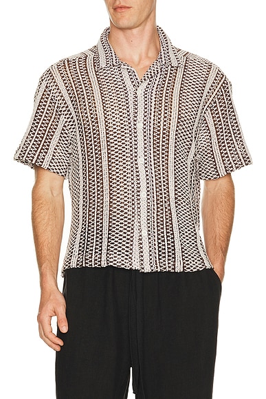 Hugh Crochet Cuban Shirt