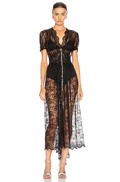 Lace Button Down Dress