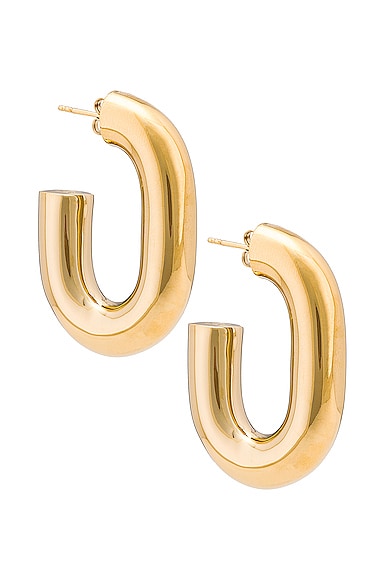 Paco Rabanne Xl Link Gold-tone Hoop Earrings
