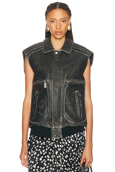 Oversized Sleeveless Jacket