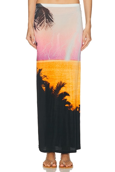 Palm Long Skirt