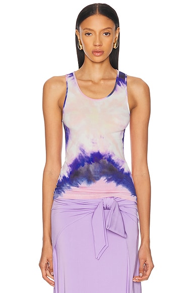 Tank Top in Tie & Dye Pink