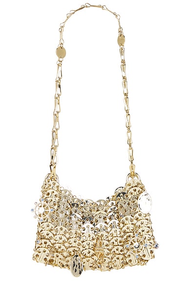 RABANNE Sac A Main Shoulder Bag in Gold