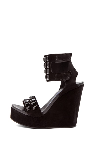 talisa perforated sneaker wedge