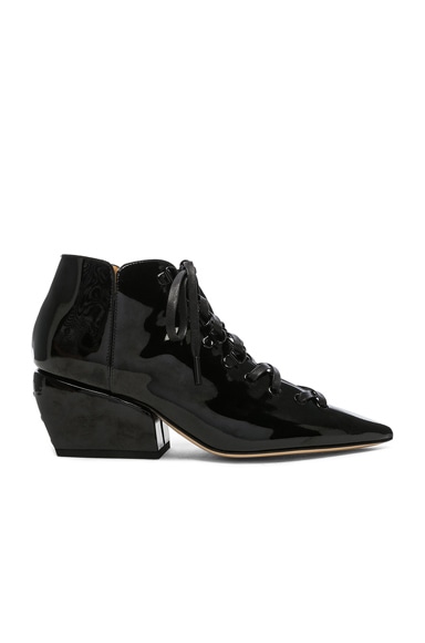Patent Leather Sacha Ankle Boots