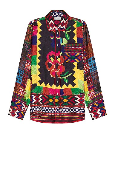 Pierre-Louis Mascia Button Down Shirt in Multi | FWRD