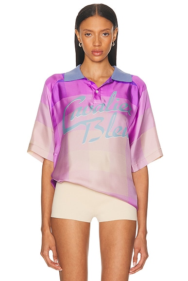 Pierre-Louis Mascia Polo Shirt in Pink Multi