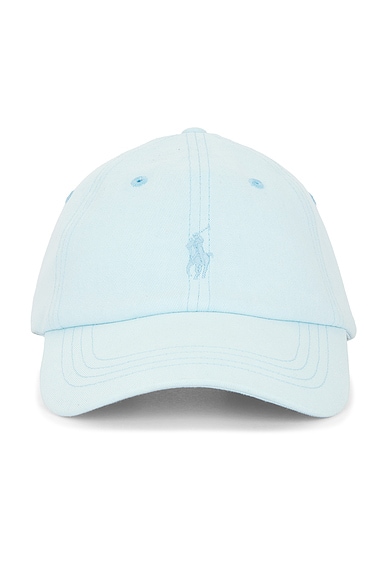Polo Ralph Lauren Mineral Dyed Classic Twill Sport Cap in Sky