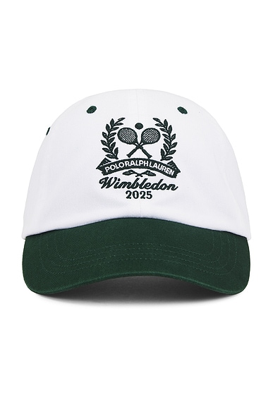 Polo Ralph Lauren Wimbledon Logo Sport Cap in White | FWRD