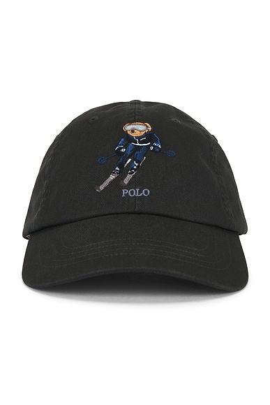 Cotton Twill Novelty Ski Bear Sport Cap