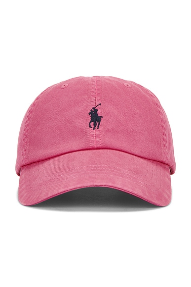Polo Ralph Lauren Cotton Chino Classic Sport Cap in Desert Pink