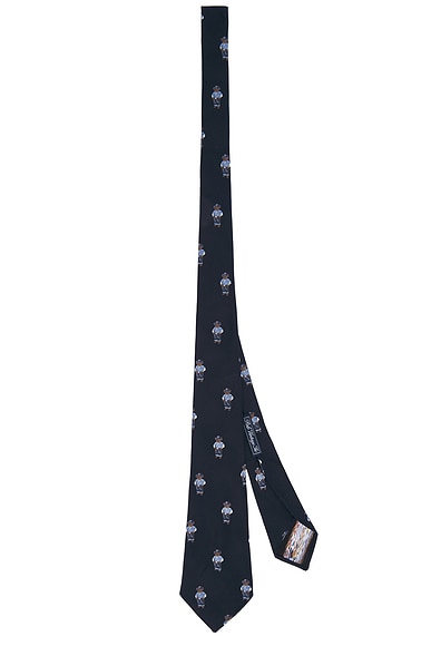 Polo Ralph Lauren Silk Polo Country Bear Neck Tie in Navy Multi
