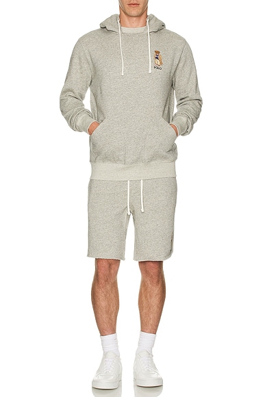 Vintage Fleece Novelty Bear Athletic Short