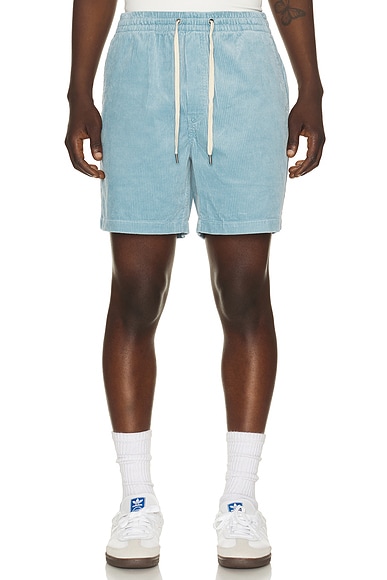 8 Wale Soft Fade Corduroy Pull On Prepster Short 6"