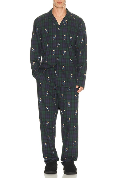 Woven Long Sleeve PJ Top & PJ Pant Set