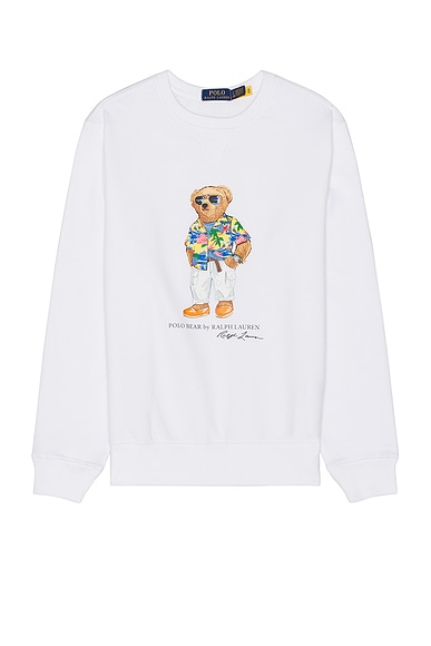 Shop Polo Ralph Lauren Bears Sweater In White Beach Club Bear