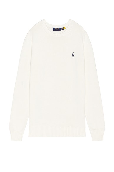 Polo Ralph Lauren Shaker Sweater in Deckwash White