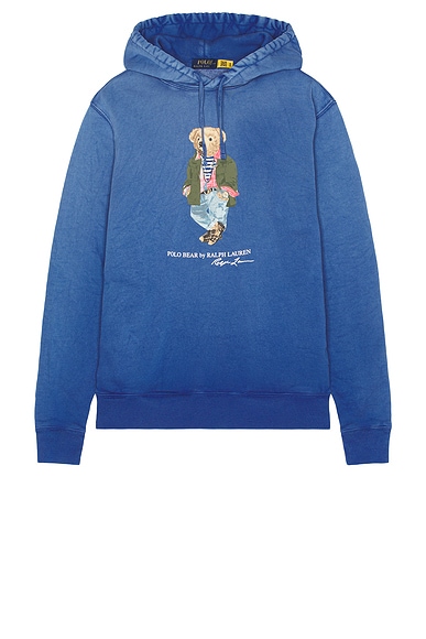 Polo Ralph Lauren Bear Hoodie in CR24 NW Iris Blue SW Explorer Bear