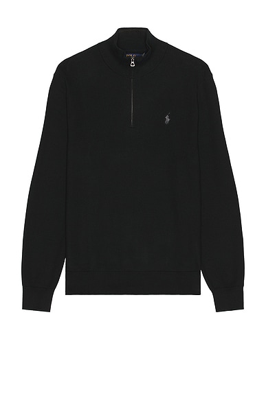 Cotton 1/2 Zip Pullover Sweater