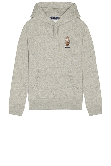 Polo Ralph Lauren Novelty Heritage Bear Hoodie in Loft Heather