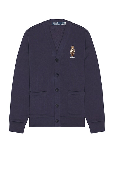 Vintage Fleece Button Up Novelty Bear Cardigan